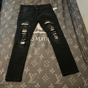 Black and white skinny fit jeans 34 x 32